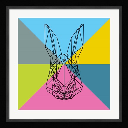 Framed Party Rabbit Print