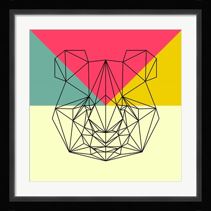 Framed Party Panda Print