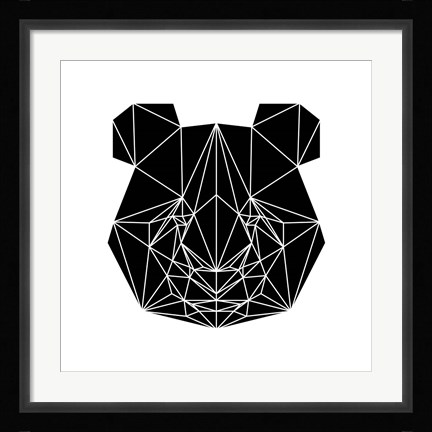 Framed Black Panda Print