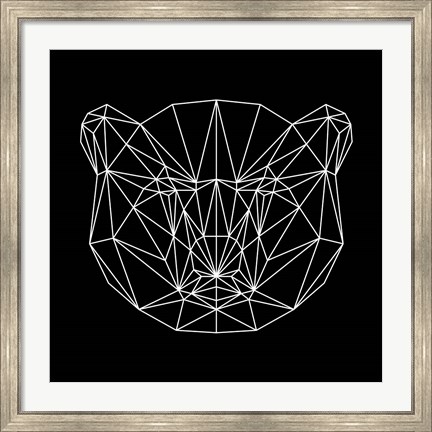 Framed Bear Polygon Print