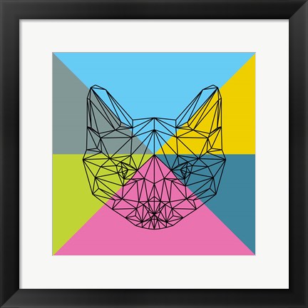 Framed Party Cat 2 Print
