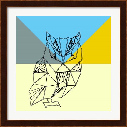Framed Party Owl Print