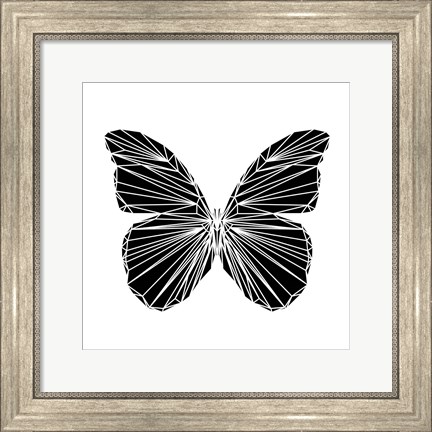 Framed Black Butterfly Print