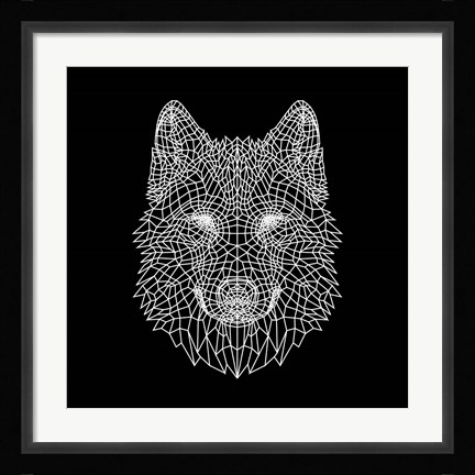 Framed Black Woolf Print