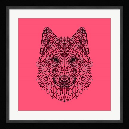 Framed Pink Woolf Print