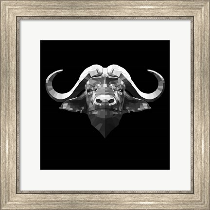 Framed Black Buffalo Print