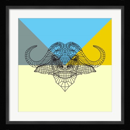 Framed Party Buffalo Mesh Print