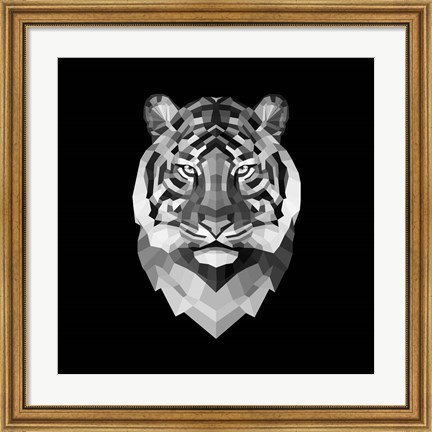 Framed Tiger Head Print