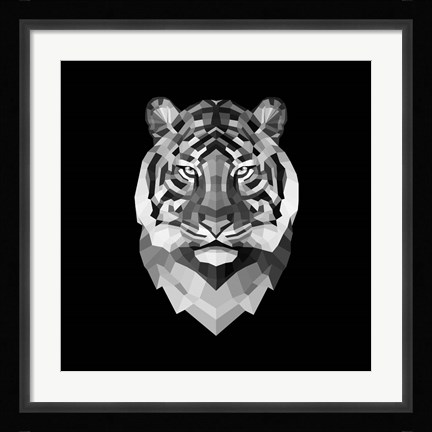 Framed Tiger Head Print
