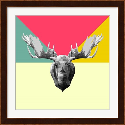 Framed Party Moose Print