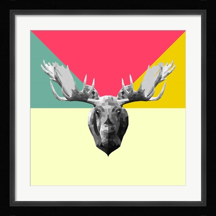 Framed Party Moose Print