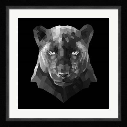 Framed Black Panther Print