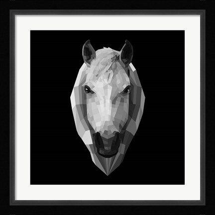 Framed Horse Head Print