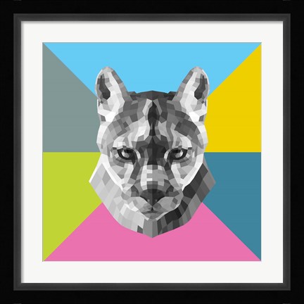 Framed Party Mountain Lion Print