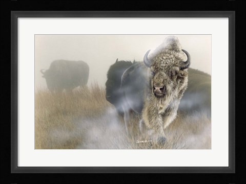 Framed White Mist Print