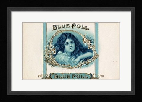 Framed Blue Poll Print