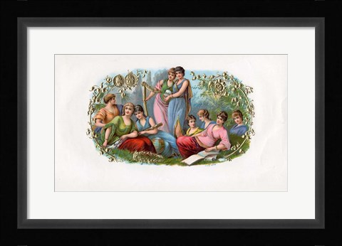 Framed Vintage Cigarl Label IV Print