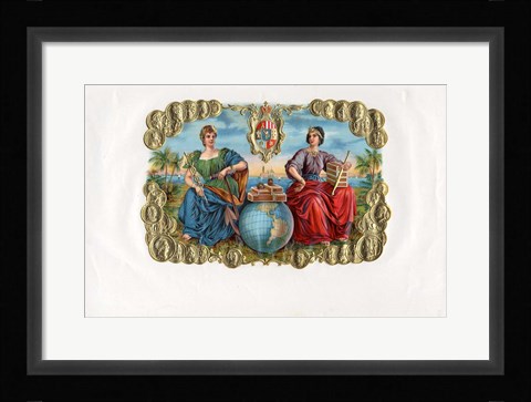 Framed Vintage Cigar Label III Print