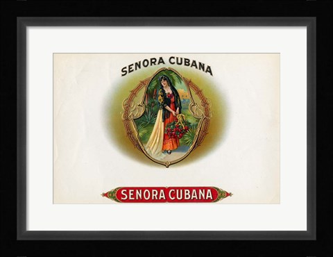 Framed Senora Cubana Print
