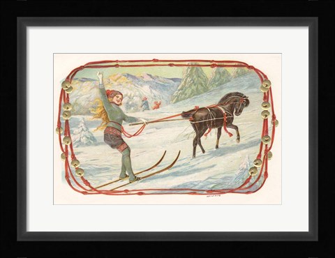 Framed Horse Drawn Print