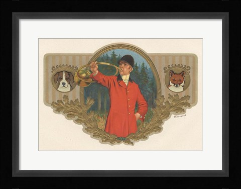 Framed Fox And Hound Print