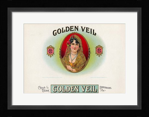 Framed Golden Veil Print
