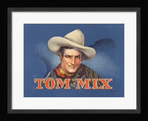 Framed Tom Mix Print
