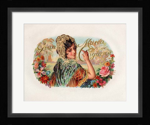 Framed Marca De Cigarros Print