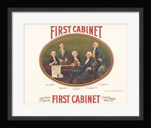 Framed First Cabinet Print