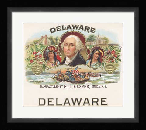Framed Delaware Print