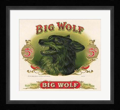 Framed Big Wolf Print
