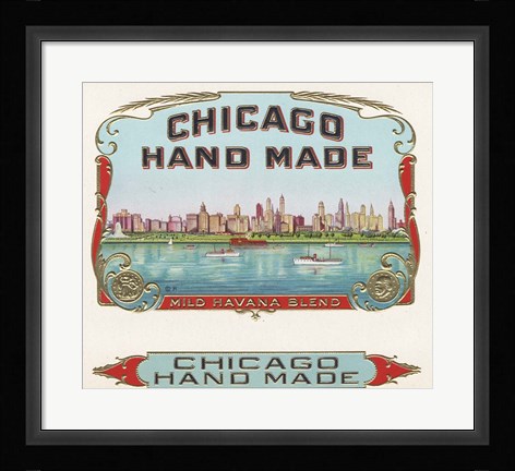 Framed Chicago Hand Made Print