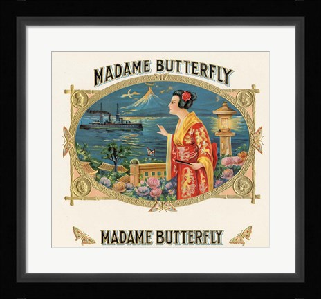 Framed Madame Butterfly Print