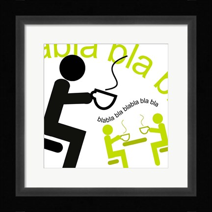 Framed Blabla Bla Print