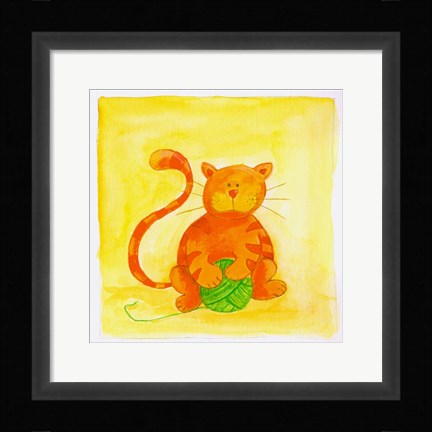 Framed Cat 2 Print