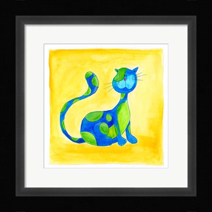 Framed Cat 3 Print