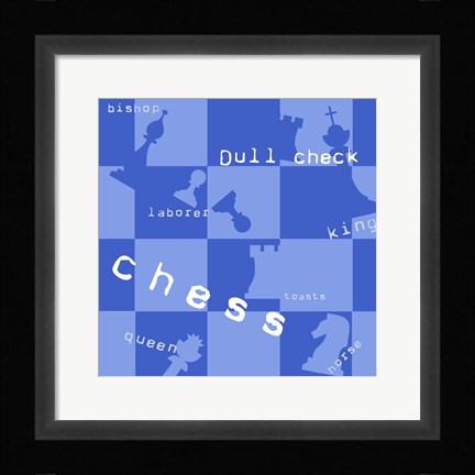 Framed Chess Print