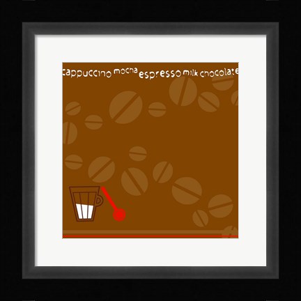 Framed Coffee Beans Print