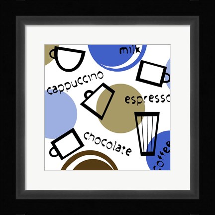 Framed Coffees Print