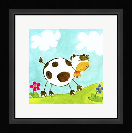 Framed Cow Print