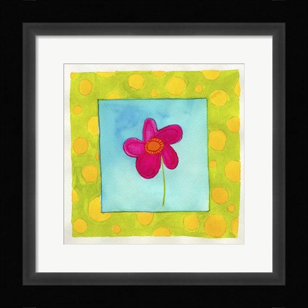 Framed Pink Flower Print