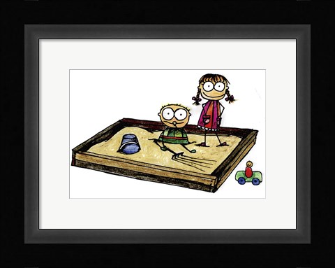 Framed Sand Pit Print