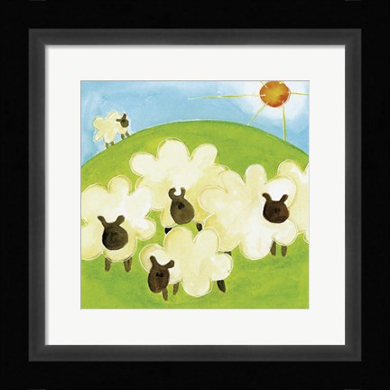 Framed Sheep Print