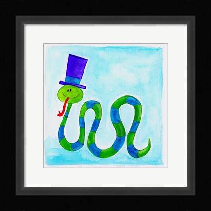 Framed Snake Print