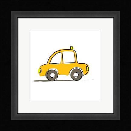 Framed Taxi Print