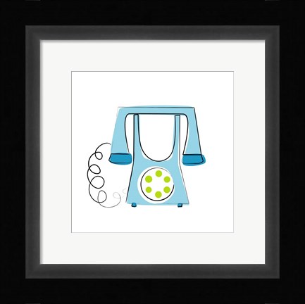 Framed Telephone 2 Print