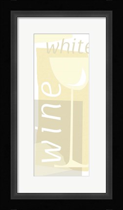Framed White Wine Print
