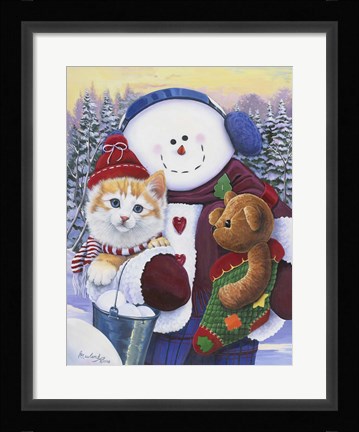 Framed Winter Wonder Pals Print