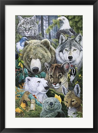 Framed North America's Endangered Print