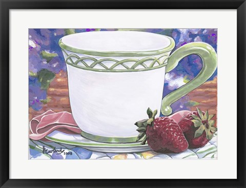Framed Tea Party Bear 2 Print